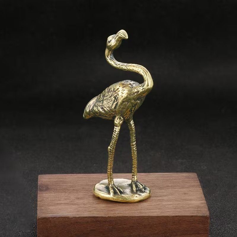 Figuren: Flamingo aus Messing – Neu (gemäss Beschreibung) aus Uerkheim von Justi.y 1