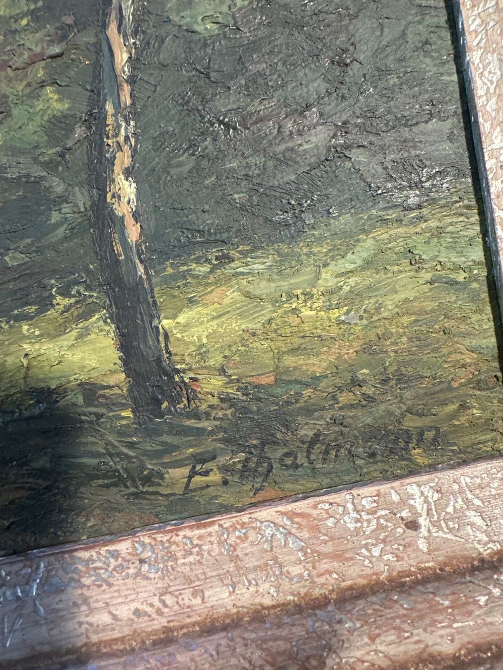 Gemälde: Oelgemaelde Landschaft mit See – Gebraucht aus Zürich von mazlaghan 1