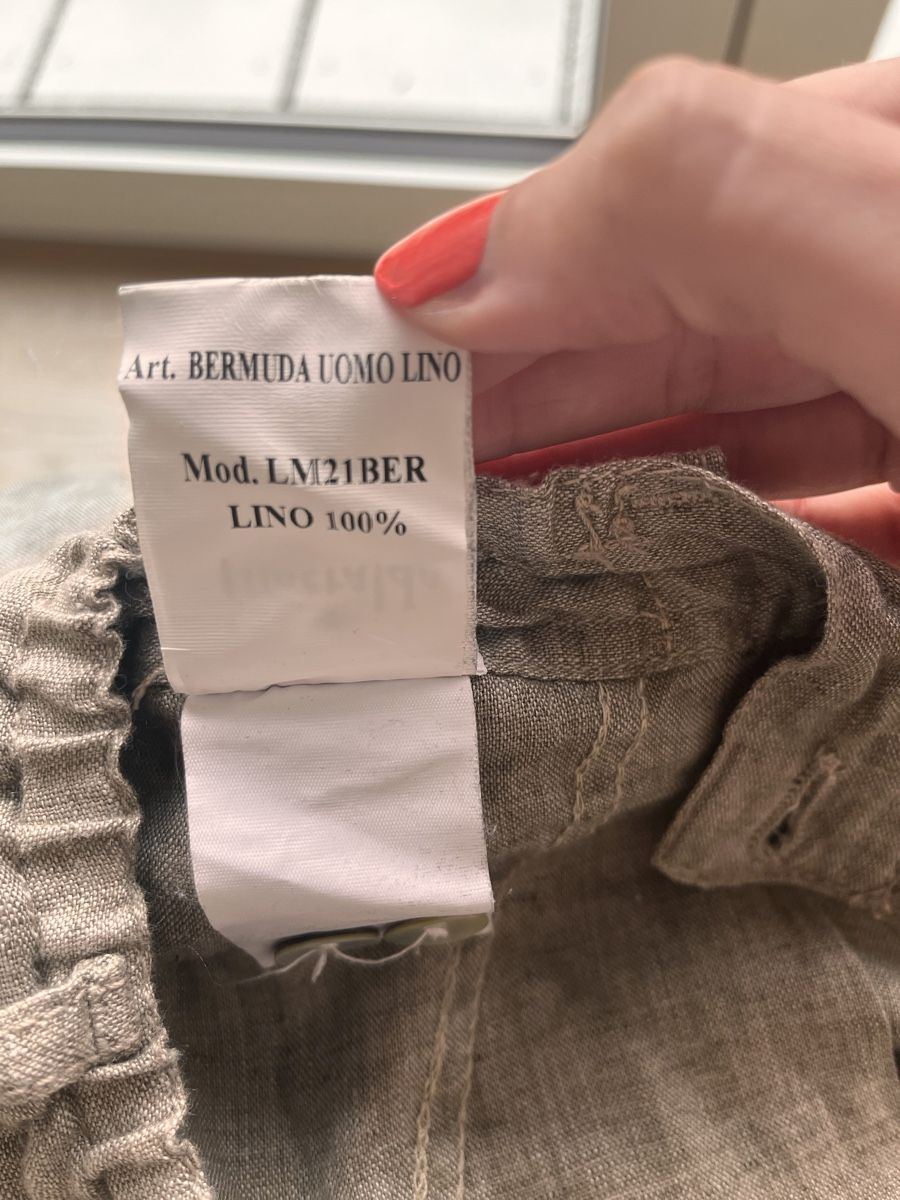 Pantaloni: Ismeralda Leinen-Bermudas, Gr. M, Sommer-Look – Usato da Winterthur venduto da saram26 6