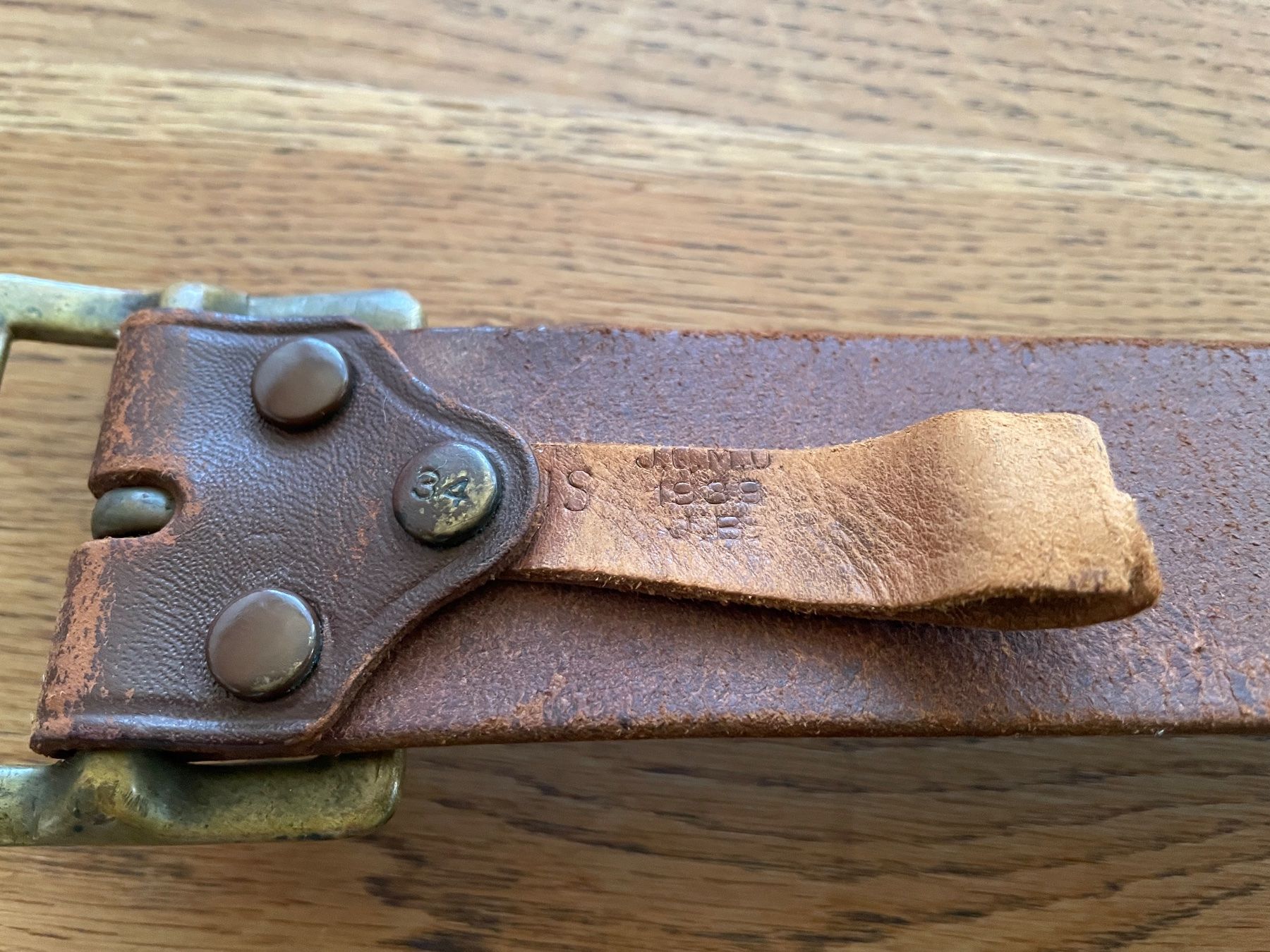 US Army Uniformi: U.S. Army Original ww2 garrison belt – Difettoso da Oberbütschel venduto da Woodie2005 4