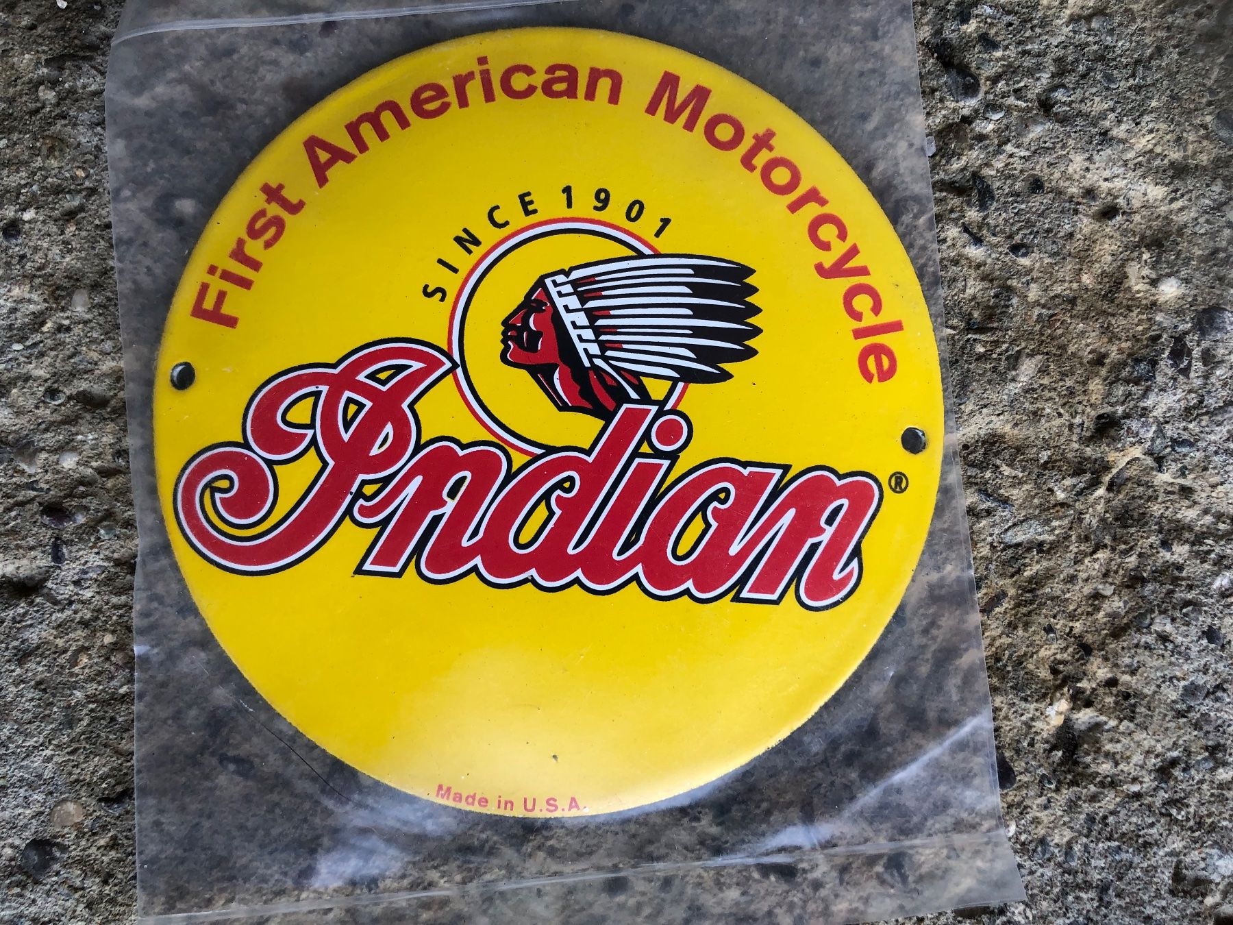 Insegne: Indian motorcycle v2 usa oldtimer classic – Nuovo e nell'imballaggio originale da Reinach AG venduto da rares75