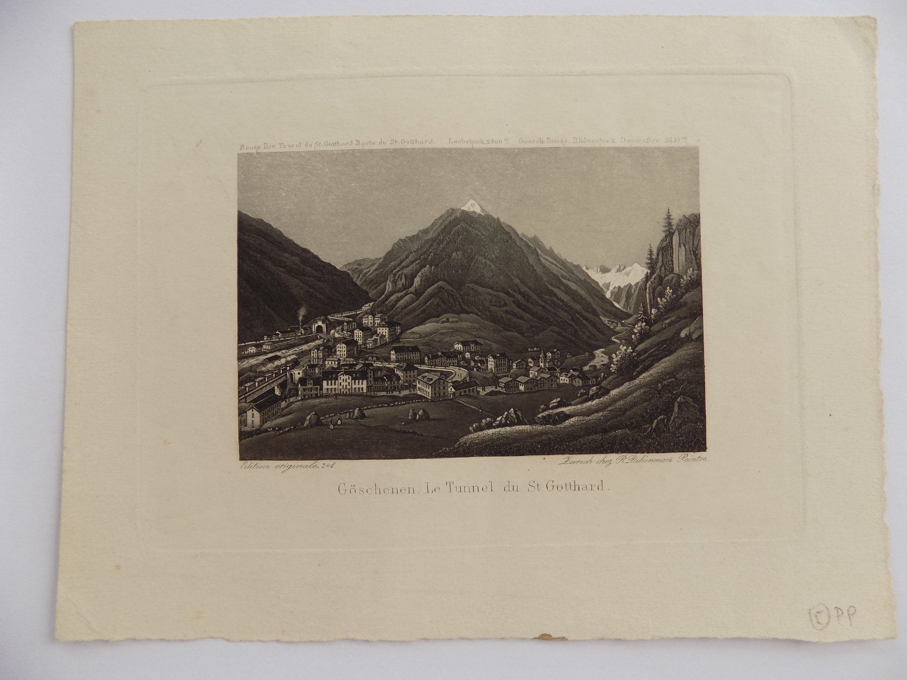 Gravures: Göschenen Gotthard – D'occasion à Risch par Rischli15