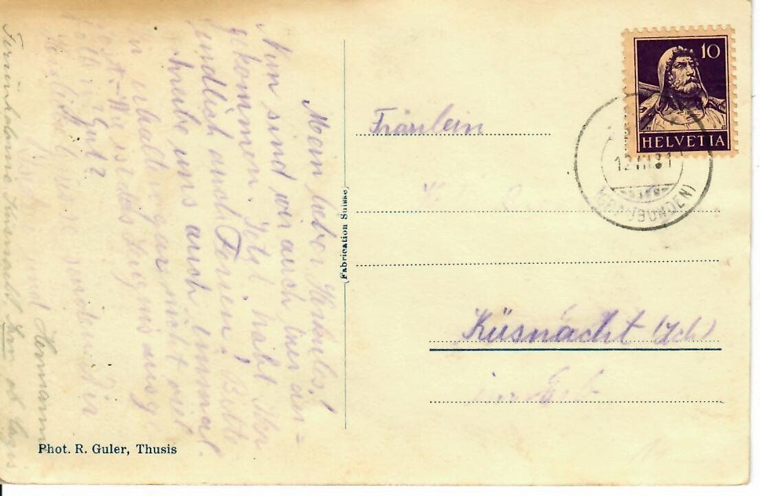 Cartes postales: Sarn Heinzenberg – D'occasion à Hochdorf par Ziegel-16 1