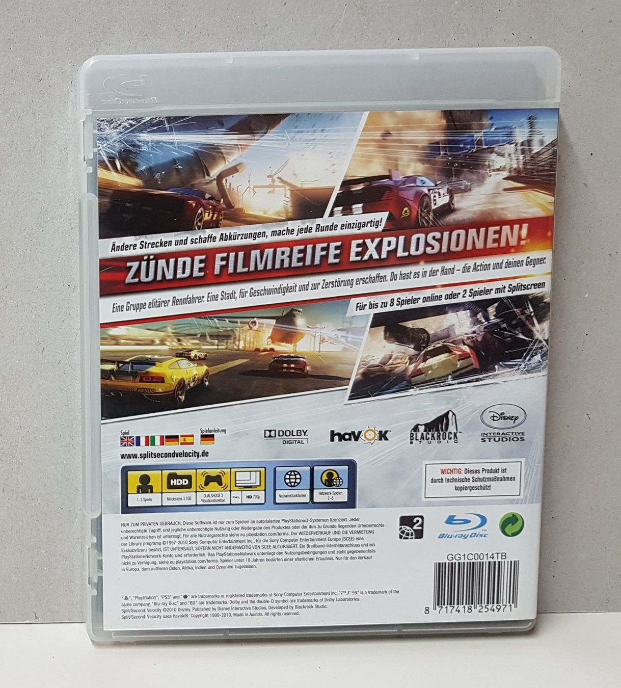 Sony Console: 😎Split Second Velocity zünde Filmreife Explosionen – Usato da Schüpfheim venduto da Games_Spielkonsolen 3