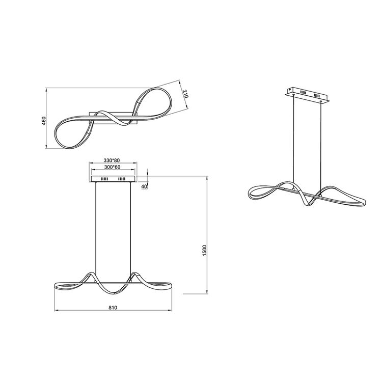 Lampadari & plafoniere: LED Pendelleuchte, Höhe verstellbar – Nuovo (secondo la descrizione) da Kreuzlingen venduto da Smart-Light 3