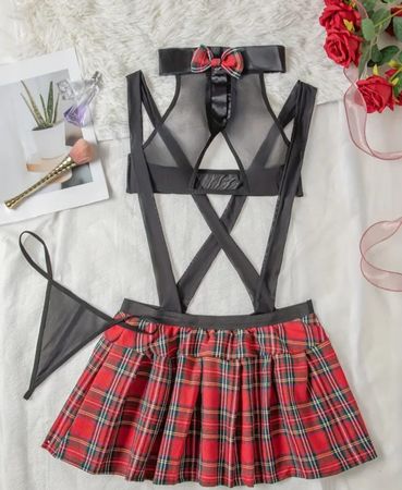 Sexy Schulmädchen Kostüm Set, nie getragen,