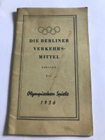 Livret die Berliner Verkehrsmittel- Olympischen 1936