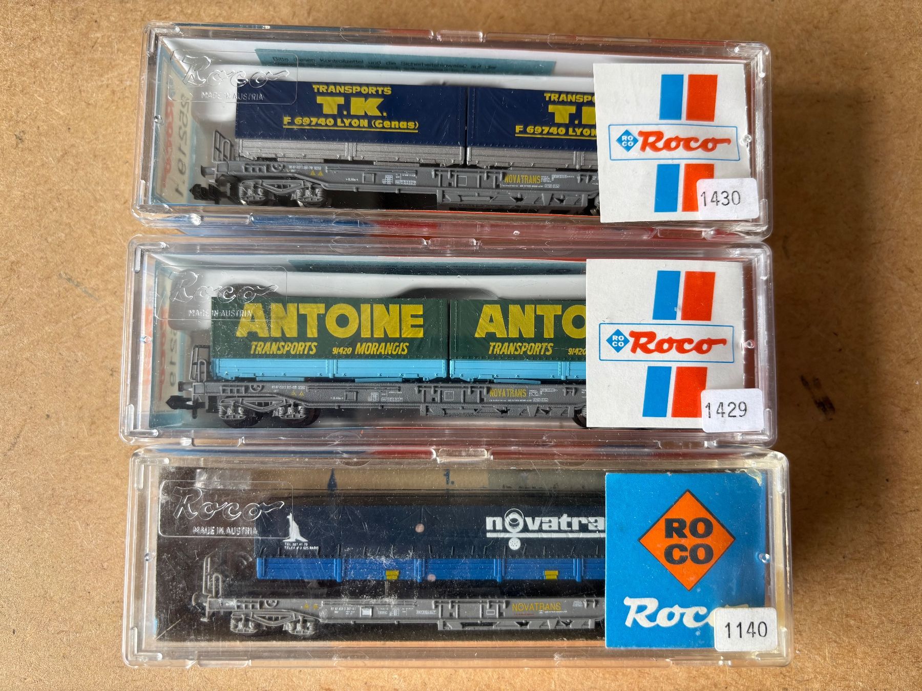 Lima Modellini di ferrovie: 3x Roco 25219 - 25219.1 - 25151 Novatrans – Nuovo e nell'imballaggio originale da Hauterive NE venduto da eriamch