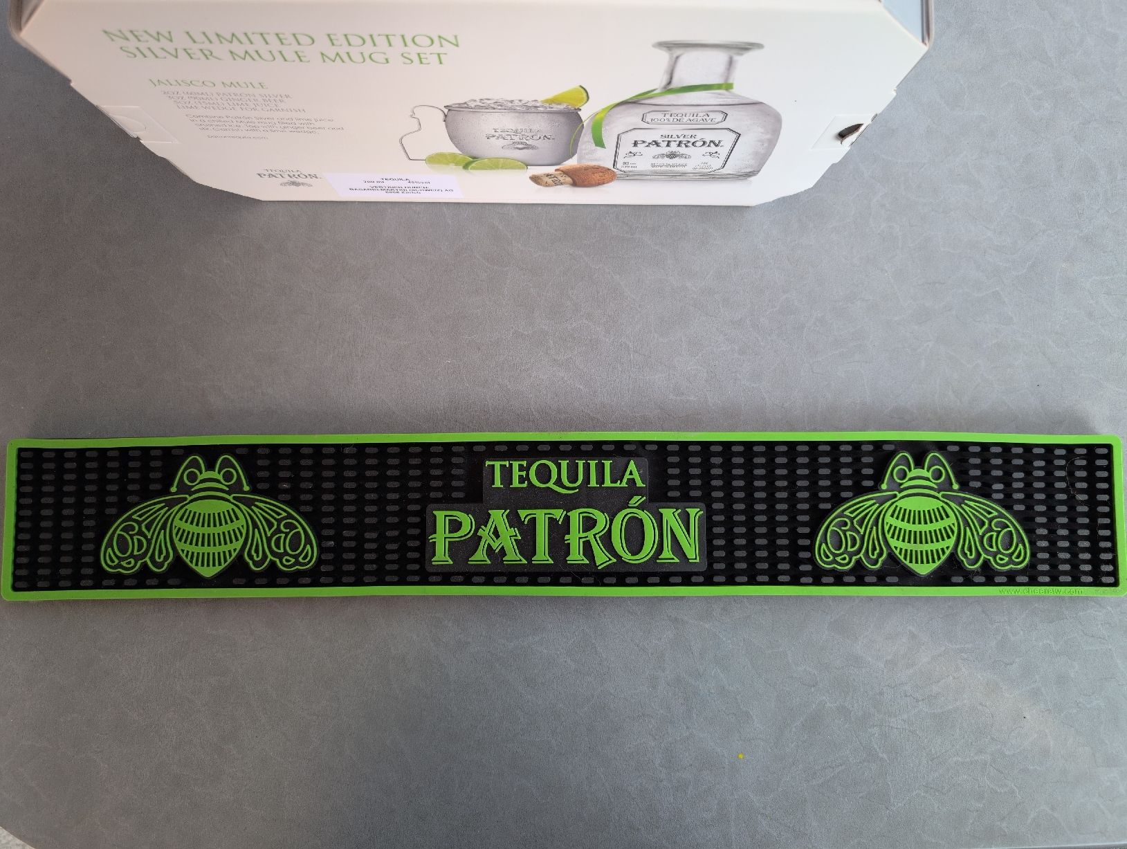 Sonstiges: Patron Silver Set limitierte Edition Geschenkset + Bar Matte – Neu und originalverpackt aus Waltenschwil von Andy.Z01 5
