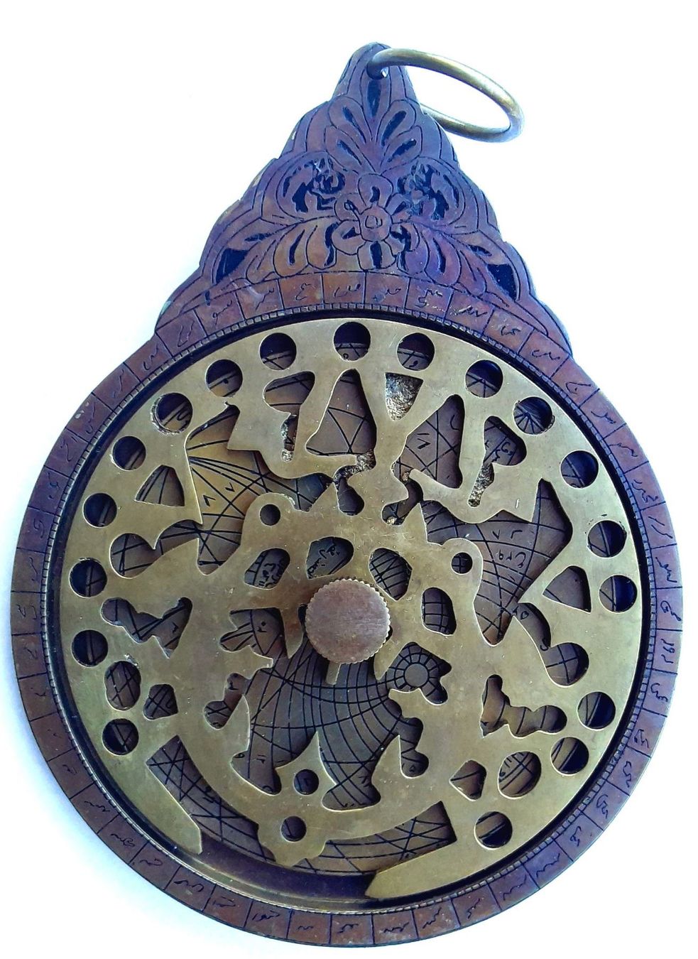 Statuettes: Islamische Navigation Astrolabium Bronze – Usato da Valbonne venduto da laiton.france