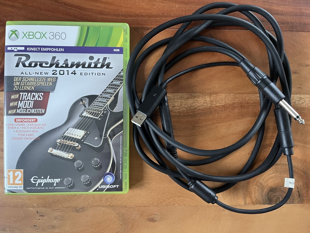 Giochi: XBox 360 Rocksmith 2014 inkl. Real Tone Kabel – Usato da Schübelbach venduto da Klabauterli