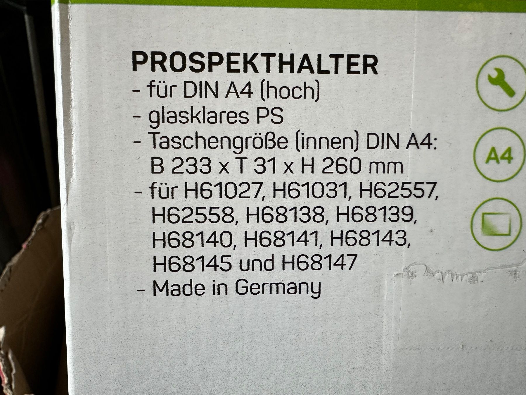 Sonstige Büroeinrichtungen: 5Stk. neue Prospekthalter A4 von Helit – Neu und originalverpackt aus Necker von liq24 4