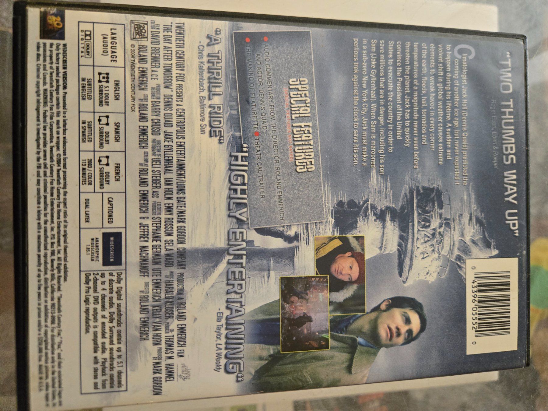 Tutti i DVDs: The Day After Tomorrow DVD – Usato da Bussigny venduto da Kfdlt 1