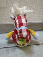 Sigikid Stehaufmännchen Pferd rot weiss mit Klingel 