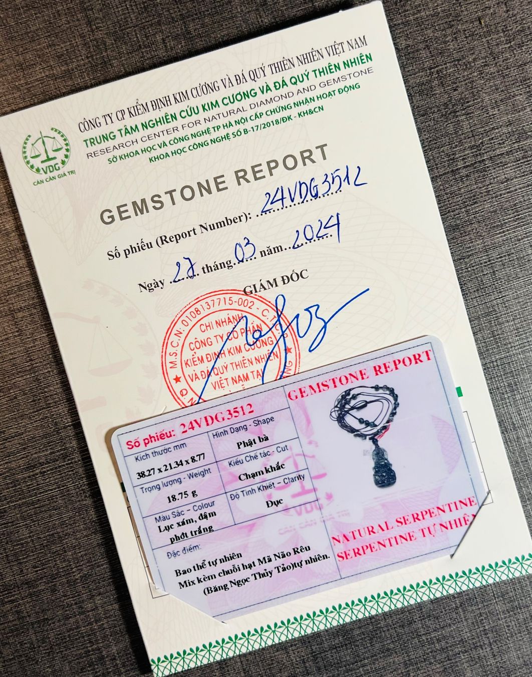 Anhänger: SERPENTIN Edelstein ...mit Echtheit Zertifikat – Neu (gemäss Beschreibung) aus Zürich von stock4you 1