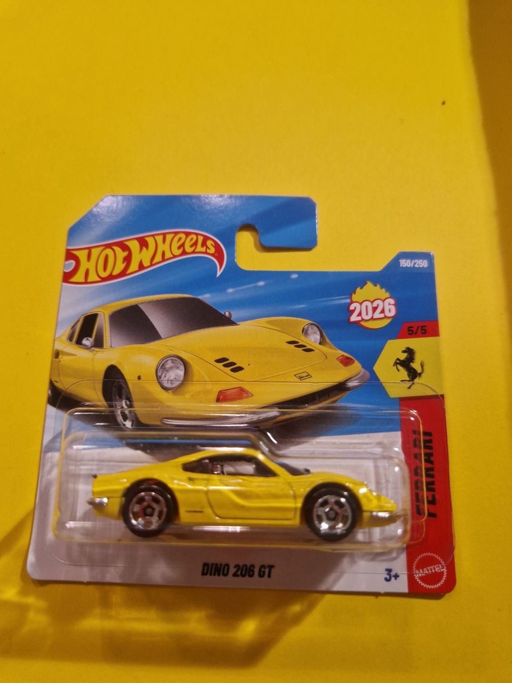 Hot Wheels Modellini d'auto: Hot Wheels DINO 206 GT – Nuovo e nell'imballaggio originale da Oftringen venduto da Rotor 2