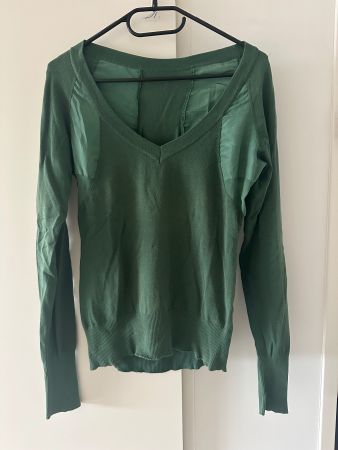 Patrizia Pepe Pullover mit Seideneinsätzen