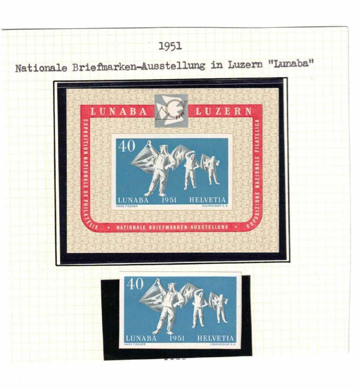 Tous les timbres: Block und Ausschnitt tadellos postfr.** – D'occasion à Bibern SH par Heinibuehrer