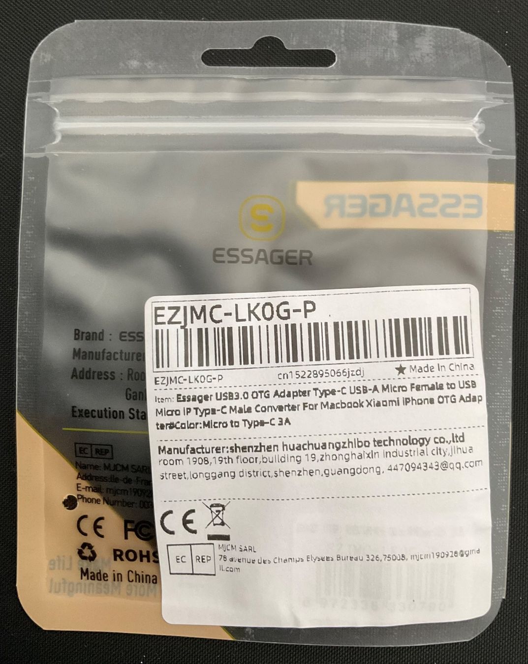 Laufwerke & Adapter: ESSAGER Micro USB B auf Typ-C Adapter - OTG – Neu (gemäss Beschreibung) aus Bex von jqu_fnk6 3