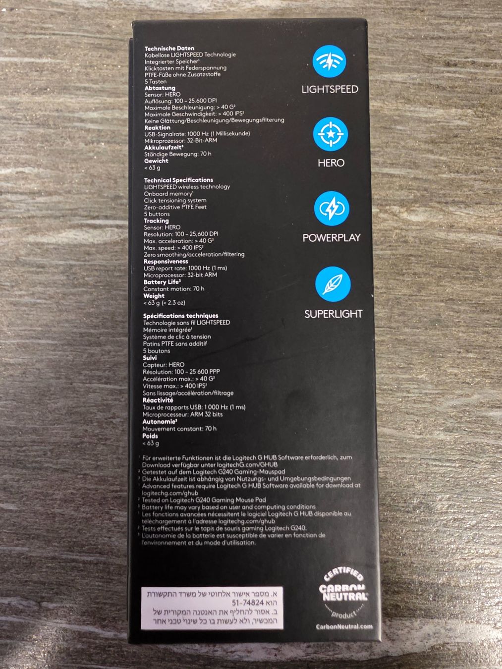 Logitech Mouse: Logitech G Pro X Superlight - Gaming Maus, neuwertig – Usato da Emmen venduto da Dani1973 3