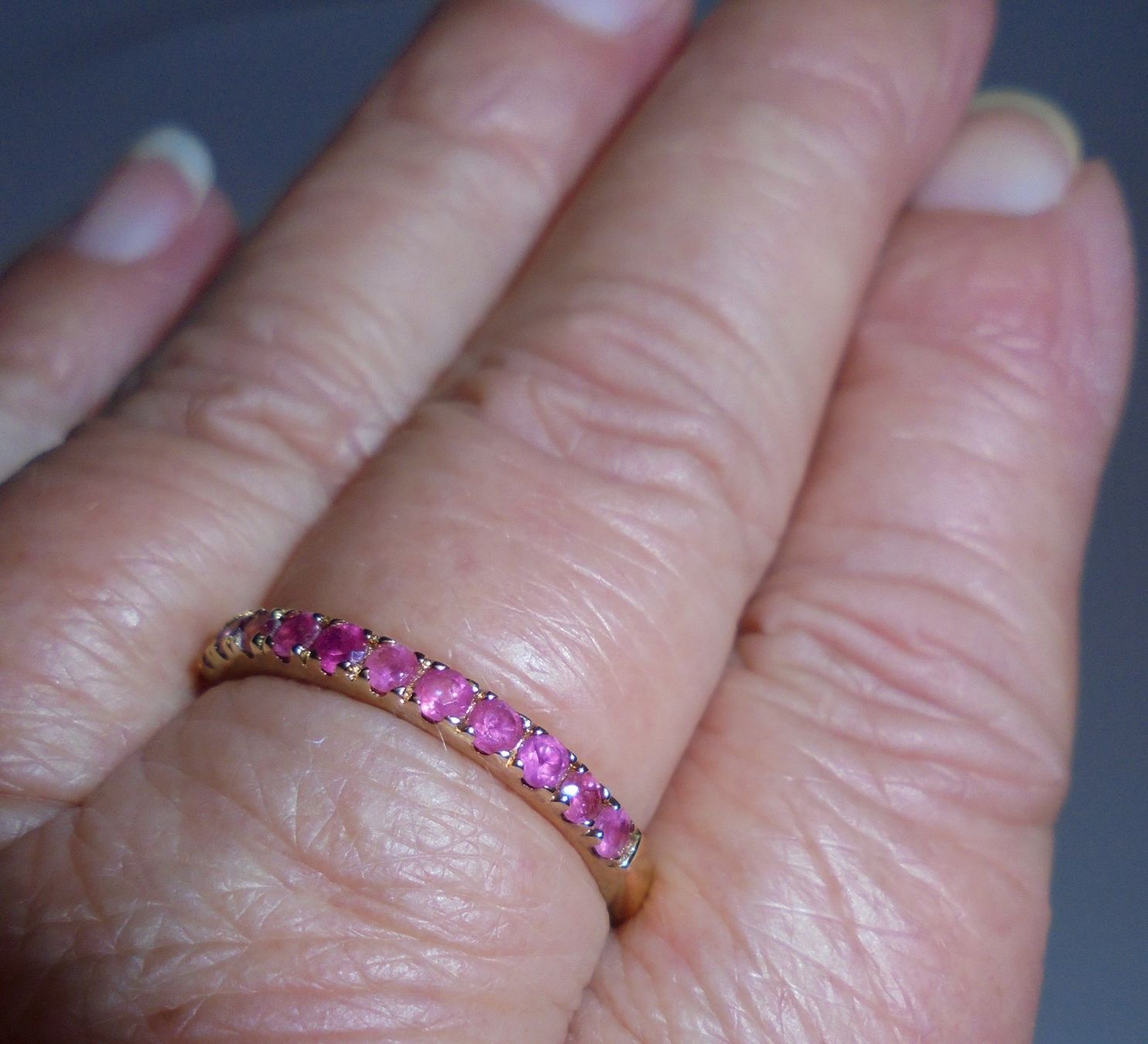 Ringe: Echtschmuck: Madagaskar-Rubin-Silberring, vergoldet / 56 – Neu (gemäss Beschreibung) aus Zuchwil von maumauchi 8