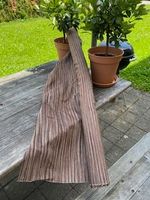Rohseide, Farbe gestreift Brauntöne, B 1.16 m