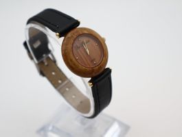 Damen Uhr Holz  neues Band  (läuft mit Garantie)