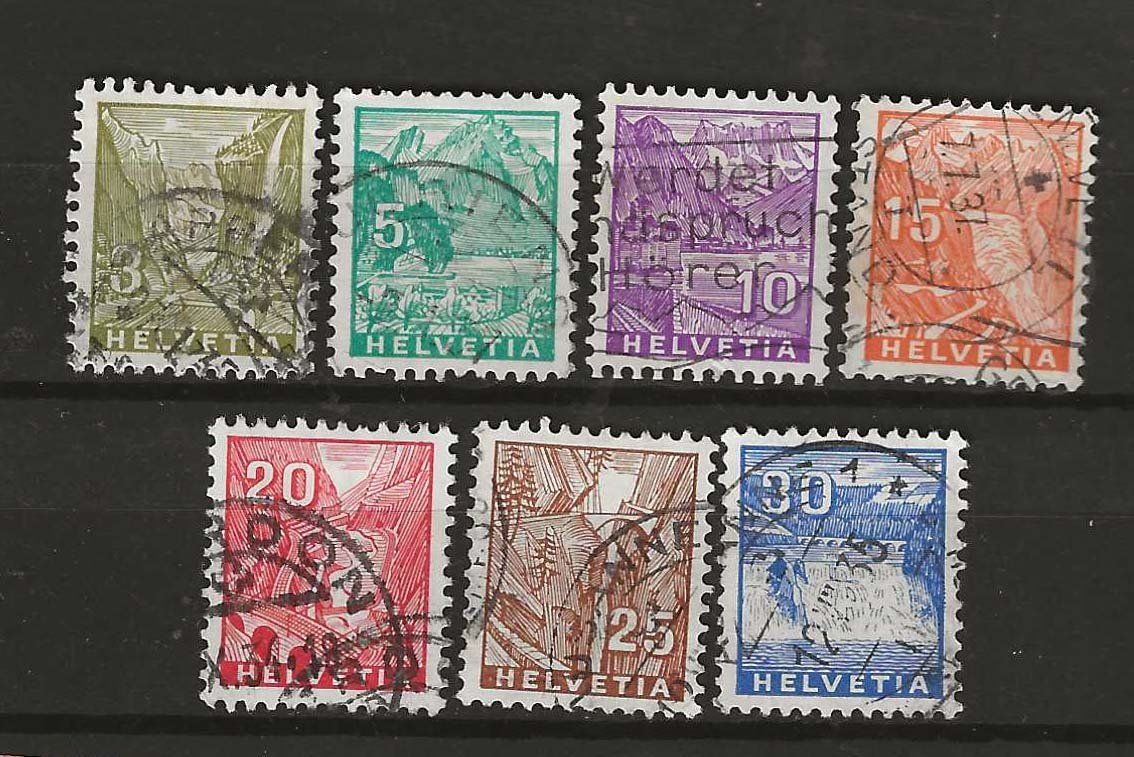 Tutti i francobolli: CH194 - Paysages 1934 obl. – Usato da Trélex venduto da Phil_Albert
