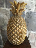 Kerzenständer/Ananas/in Gold Vintage/NEU
