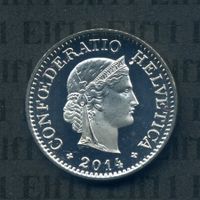 CHF___0.10 2014 stgl * nigelnagelneu! 10 Rappen