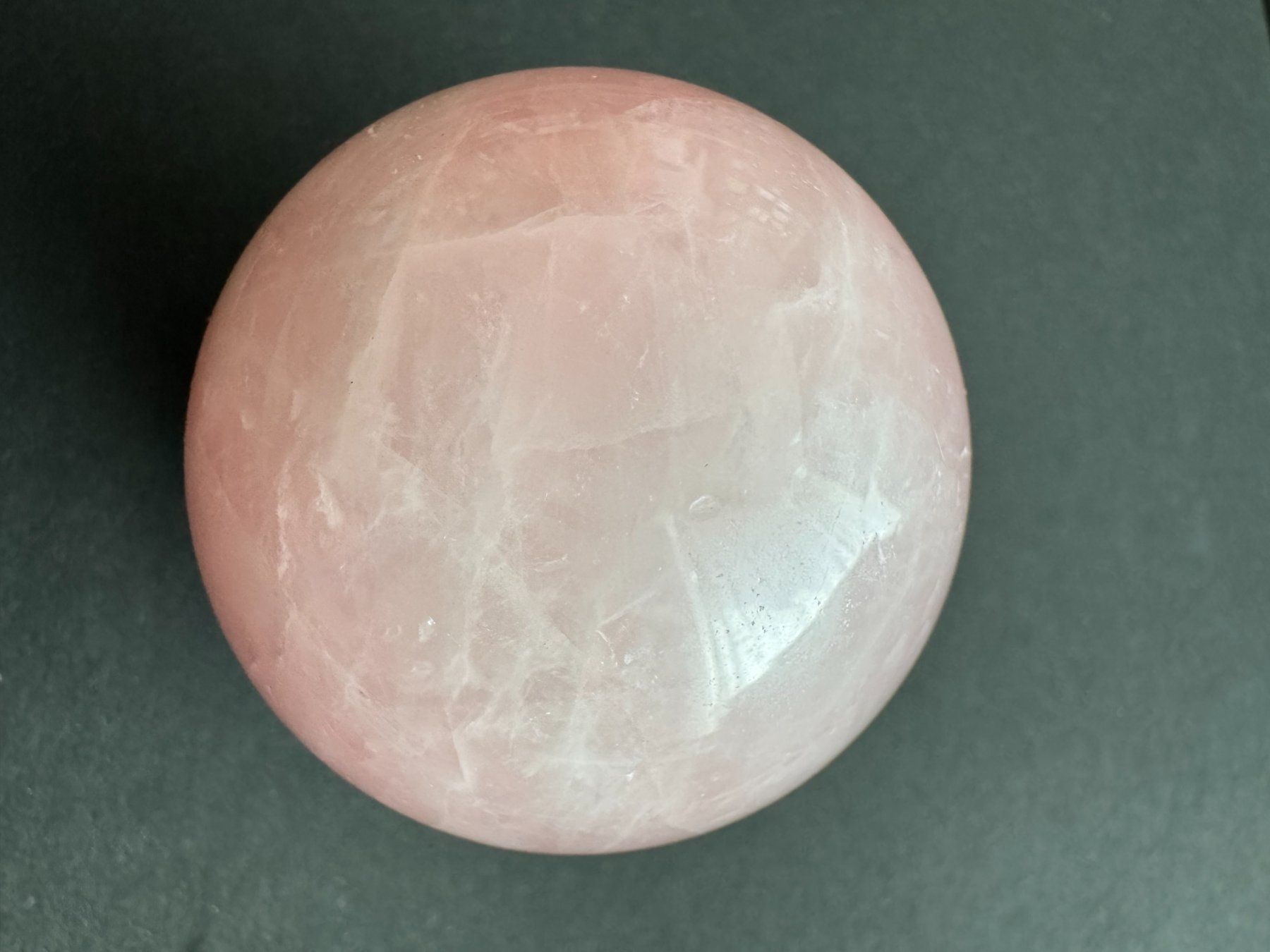 Mineralien & Heilsteine: Rosenquarz Kugel aus Madagaskar, 5 cm – Neu (gemäss Beschreibung) aus Siebnen von Trans-Am 2