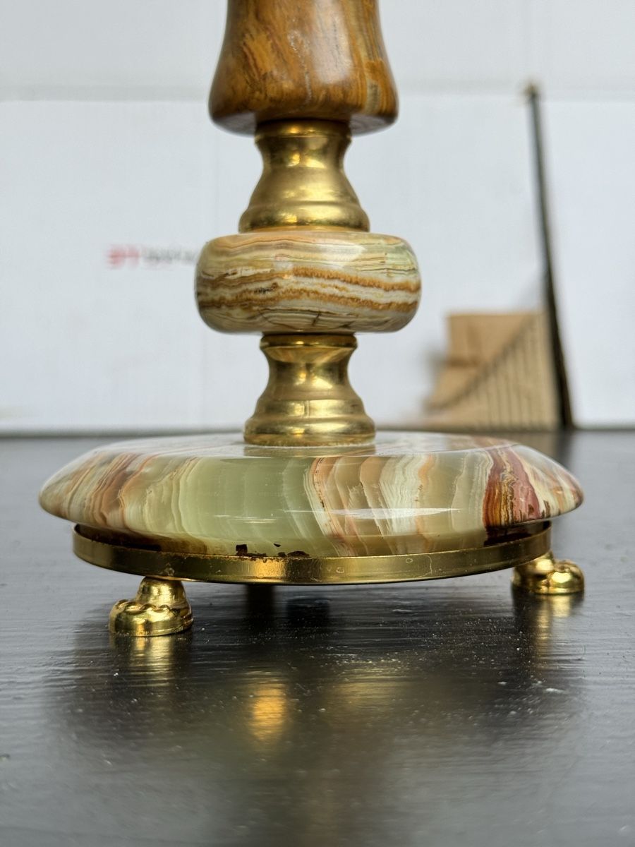 Portacandele: Onyx candelabra candlestick – Usato da Lausanne venduto da artnouveau04 3