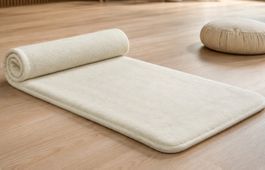 Yogamatte Natural (Baumwolle und Schafwolle)