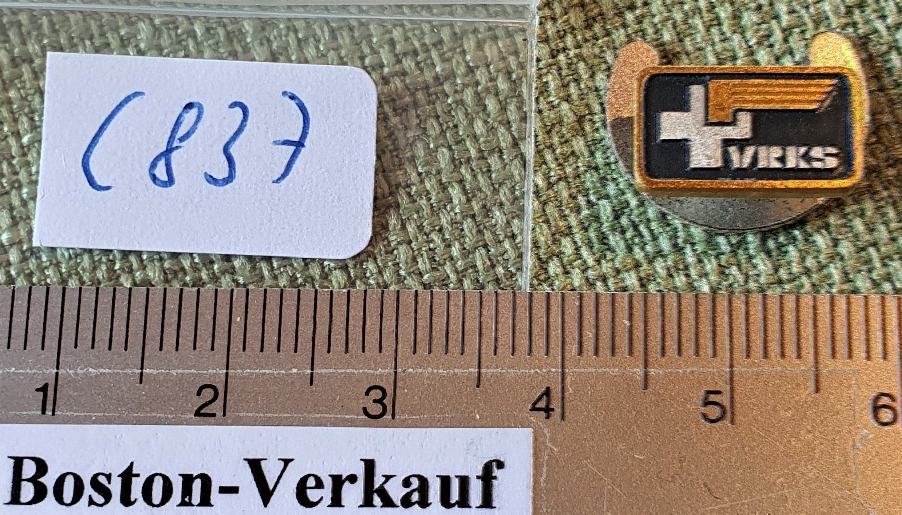 Bottoni: C837 - Revers Knopf VRKS Schweiz Suisse – Usato da Reinach BL venduto da Boston-Verkauf 4