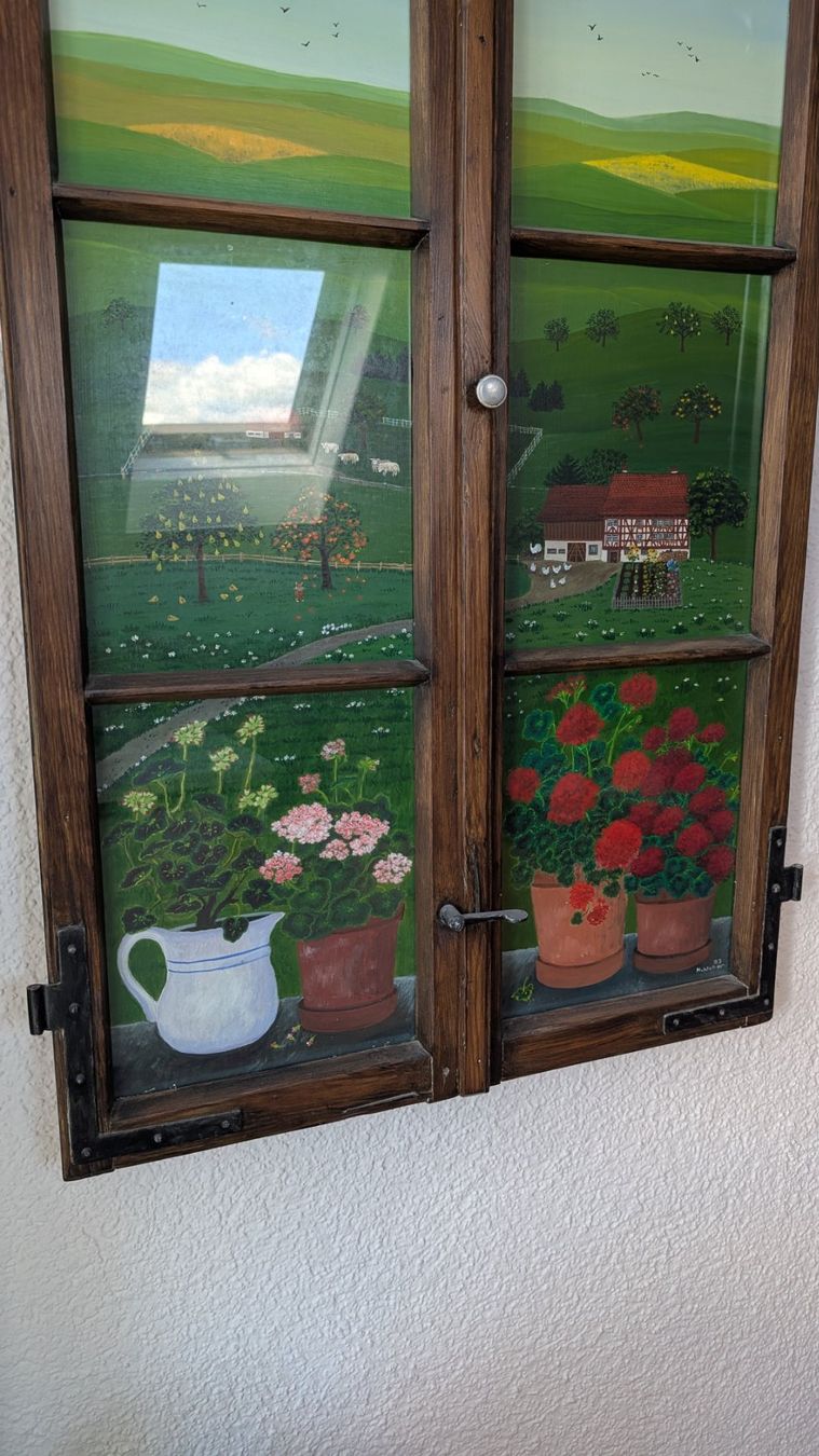 Tutte le decorazioni: Holzfenster mit schöner Bauern-Malerei – Usato da Ittigen venduto da stoney63 1