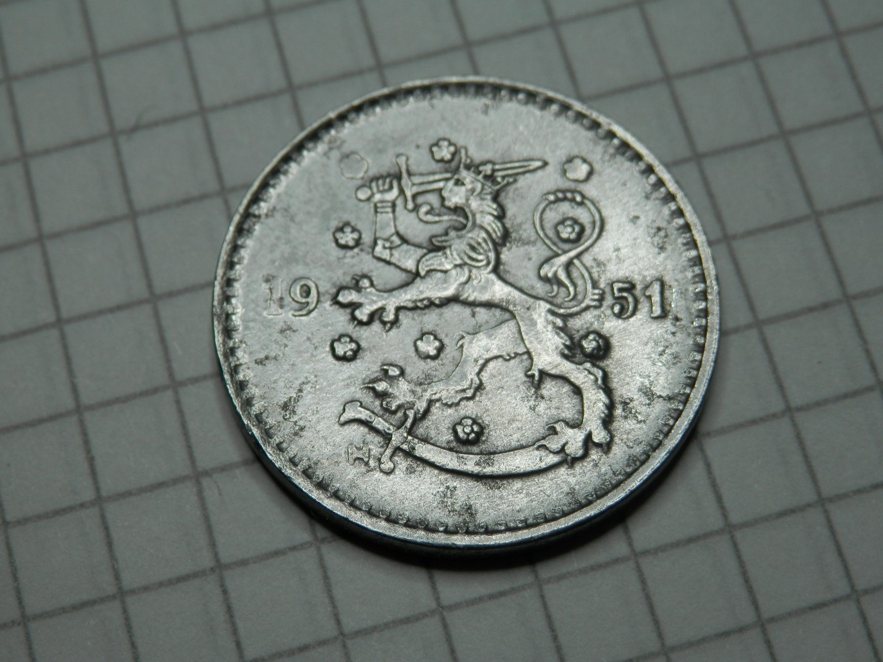Tutti le monete: Finnland 1 Mark, 1951 Eisen /grau/ neuwertig – Usato da Weiach venduto da weiach81
