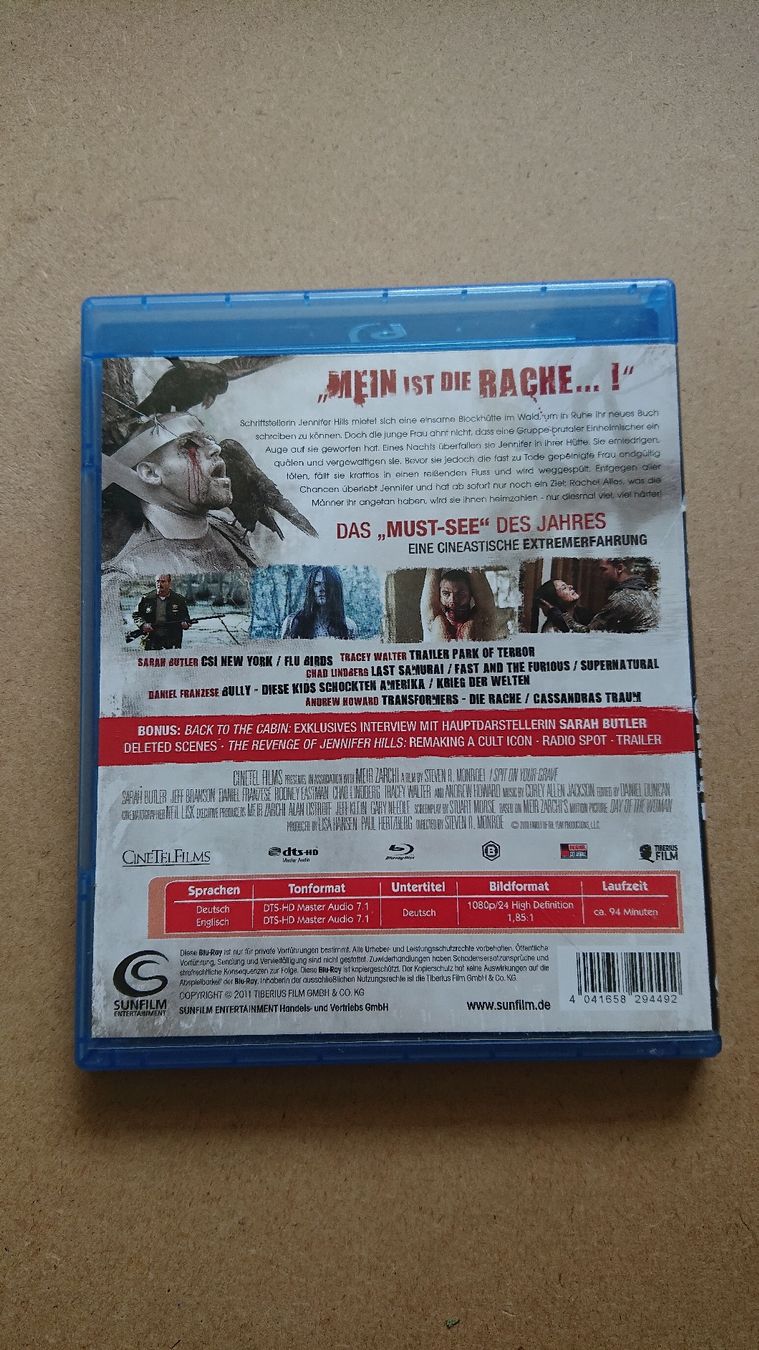 Tous les DVDs: I Spit on Your Grave Blu-ray  – D'occasion à Chur par FreakofRarity 1
