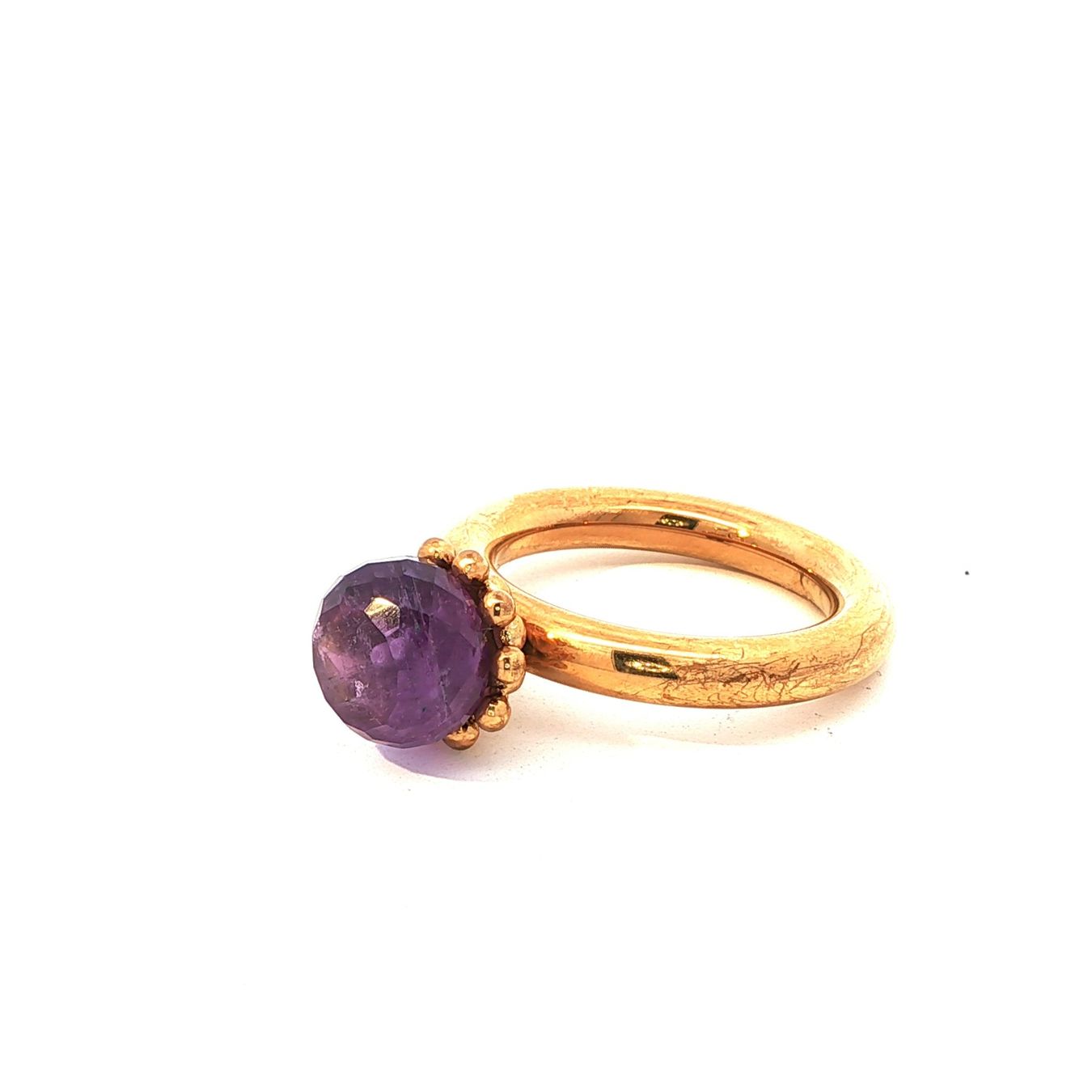 Olga Ribler Anelli: Edelstahl pneu Ring mit Amethyst Ringgrösse 61 – Nuovo (secondo la descrizione) da Luzern venduto da Schmuckoutlet 4