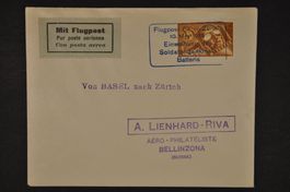 1925 Flug Basel-Zürich Einweihung Soldatendenkmal