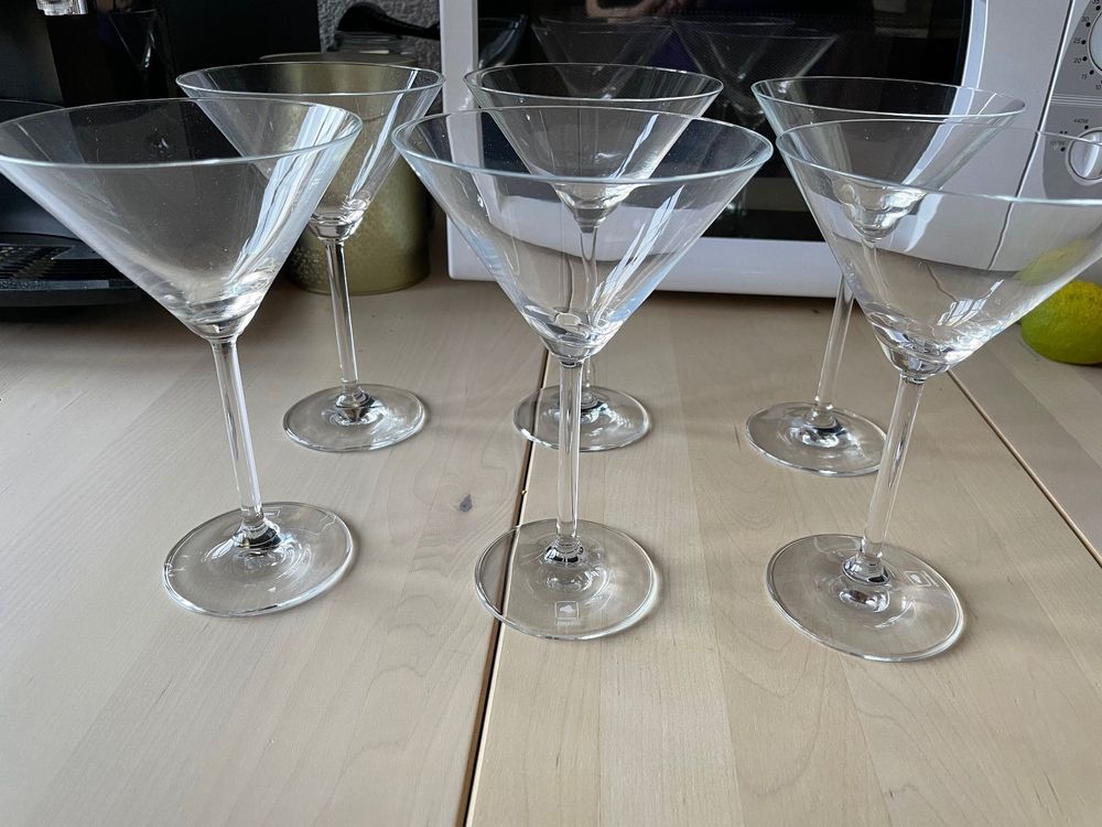 PORFOYO Cocktailgläser 4 Stück - 180ml Champagner Coupe Gläser Für Martinis & Desserts