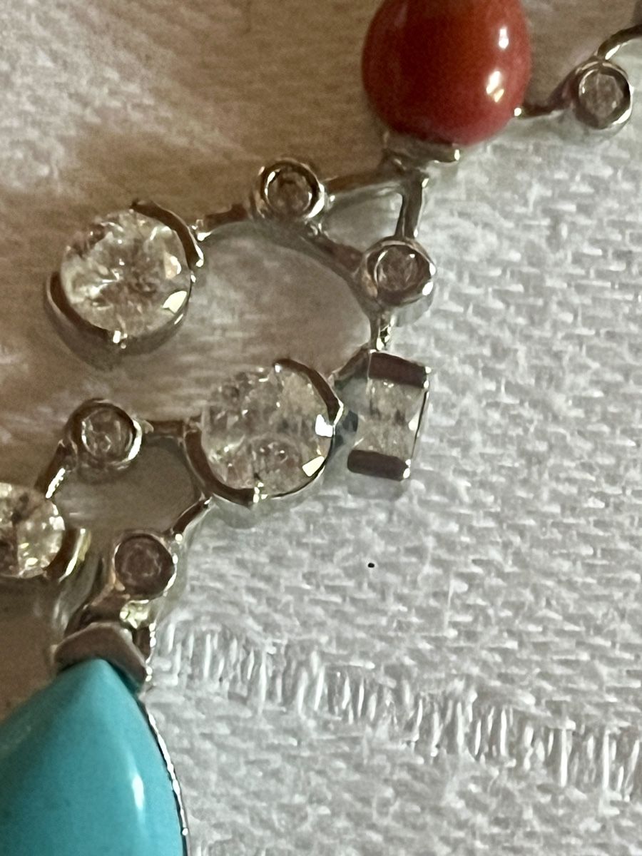 Catenine: Kette mit Korallen, Tuerkis – Nuovo e nell'imballaggio originale da Bigenthal venduto da Sammler60 1