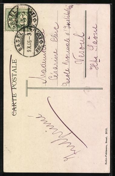 Cartoline postali: AK Basel, Rathaus mit Strassenpartie – Usato da Berlin venduto da bartko-reher 1