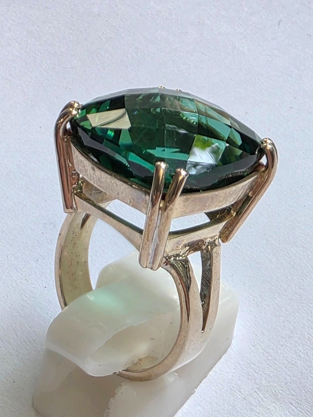 Anelli: Ring grosser gruener Topas Edelstein Gr 55 – Nuovo (secondo la descrizione) da Zürich venduto da benedikt12 5