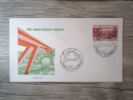 TR47 Enveloppe + Timbre Luxembourg 1966