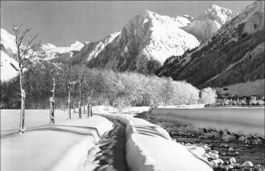 Klosters GR // 1954 Diethelmpromenade Schnee // Winter