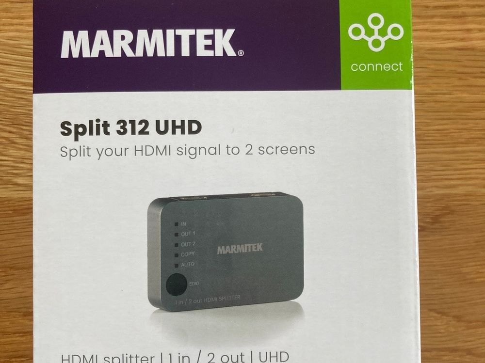 Répartiteur HDMI FeinTech 2 Entrées 2 Sorties 4K 60Hz HDR - Scaler, ARC-Pass Pour Récepteur AV