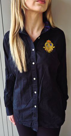 RALPH LAUREN BLUSE HEMD 40 L STICKEREI,  TOP ZU JEANS HOSE