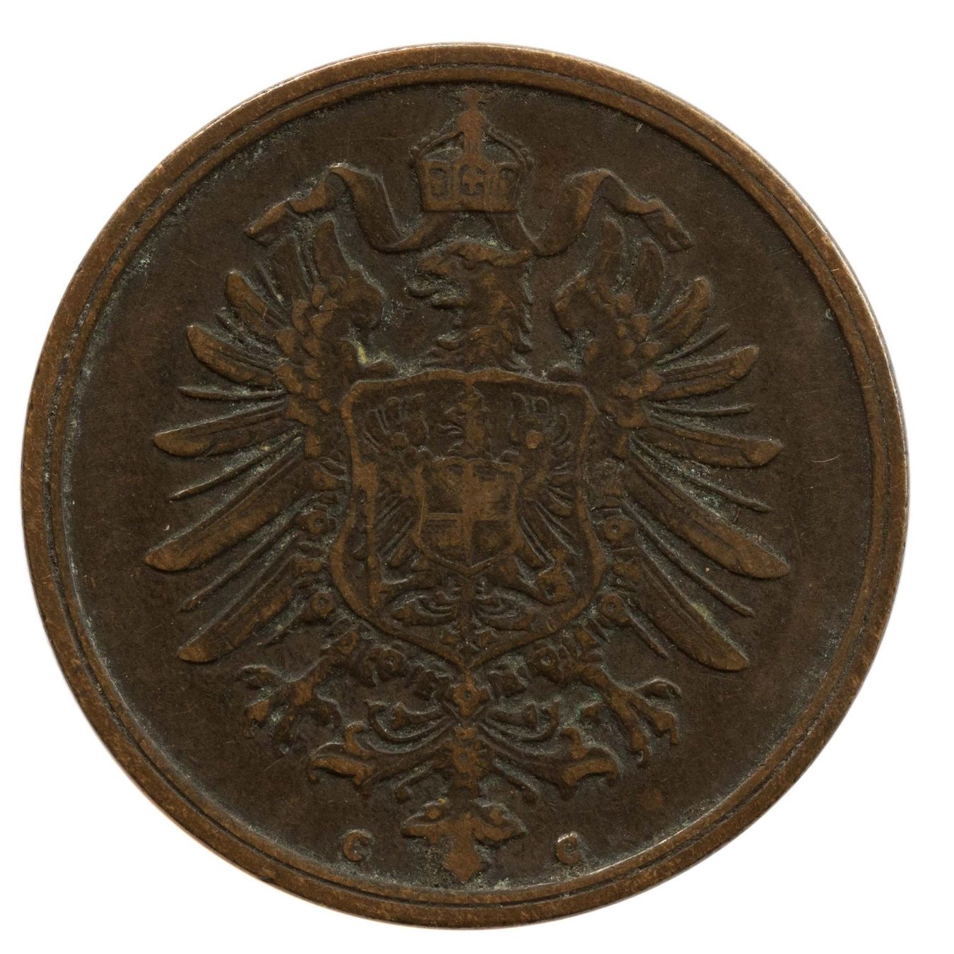 Tutti le monete: Deutschland Kaiserreich 2 Pfennig 1875 C – Usato da Rotkreuz venduto da num_6343 1