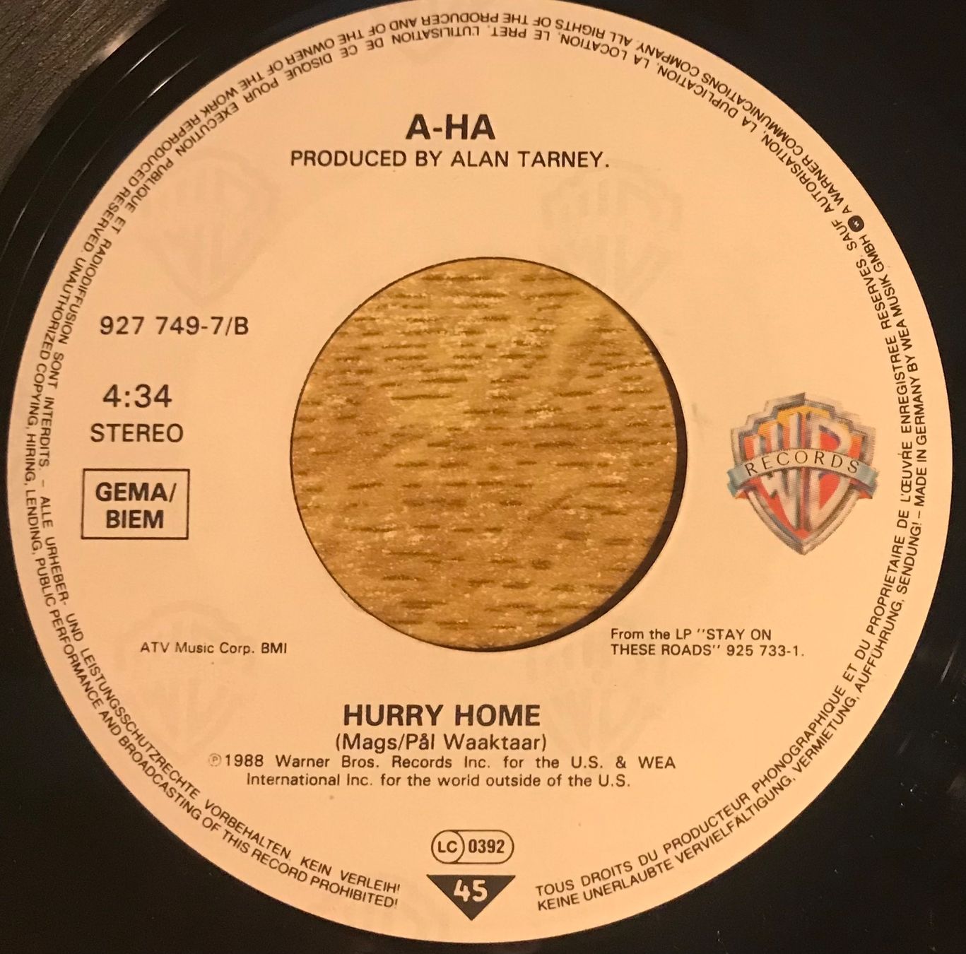 Dischi in vinile: A-HA - TOUCHY ! – Usato da Bussigny venduto da vinyl-pas-cher 3