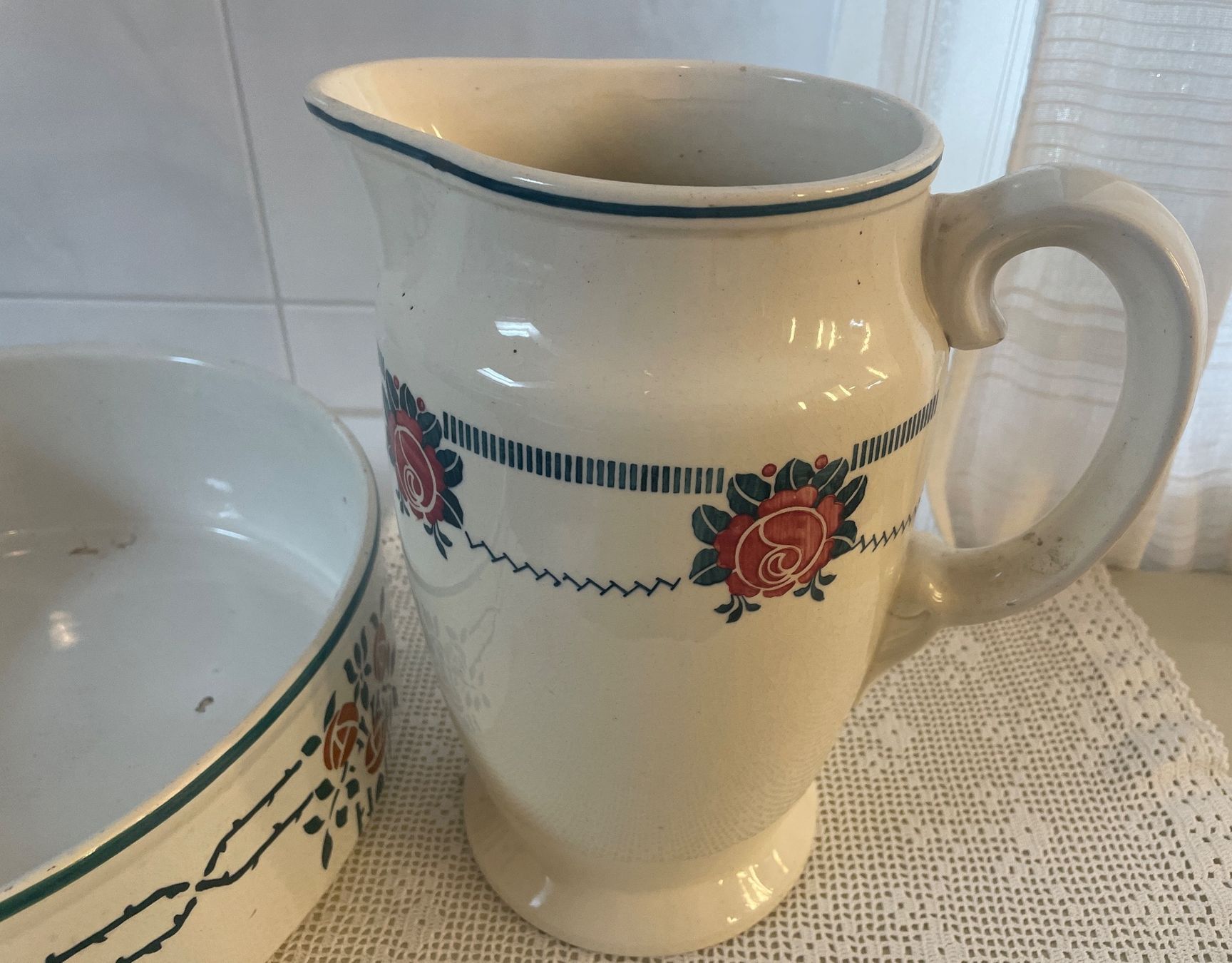 Ciotole: Vintage Waschset -Antik! – Usato da Kleinlützel venduto da Schatzkiste_Laufen 2